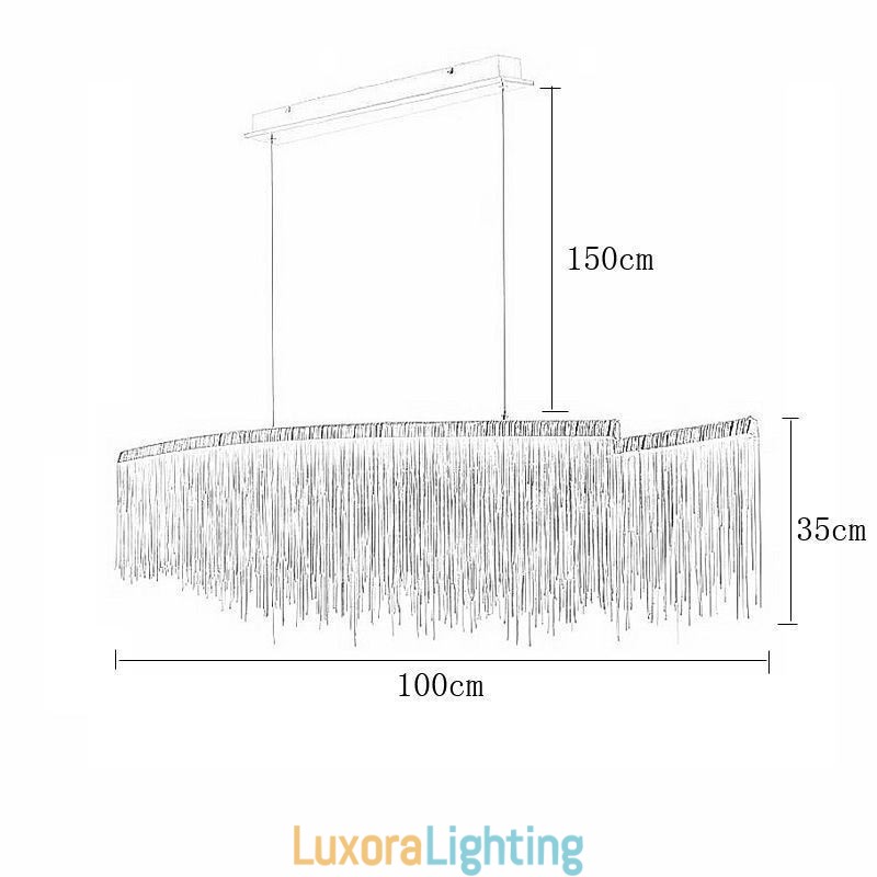 Designer Touch Decorative Modern Pendant Light Creative Tassel Hanging Lamp Caf茅