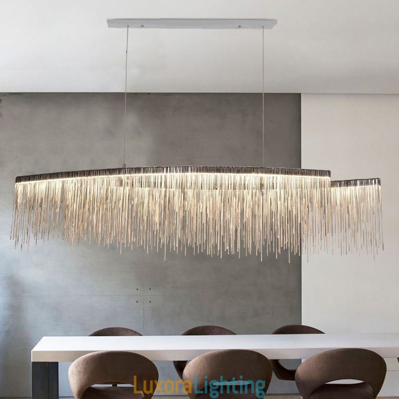 Designer Touch Decorative Modern Pendant Light Creative Tassel Hanging Lamp Caf茅
