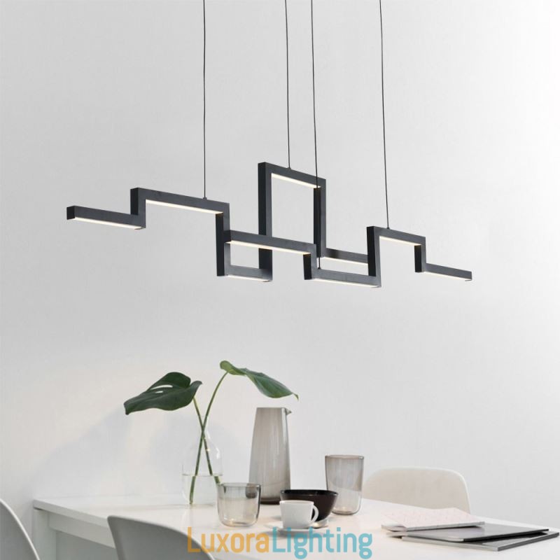 Designer Touch Decorative Modern Pendant Light Acrylic Black Chandelier