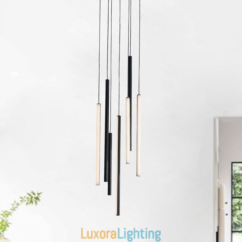 Designer Touch Decorative Modern Chandelier Long Strip Pendant Light Duplex Building