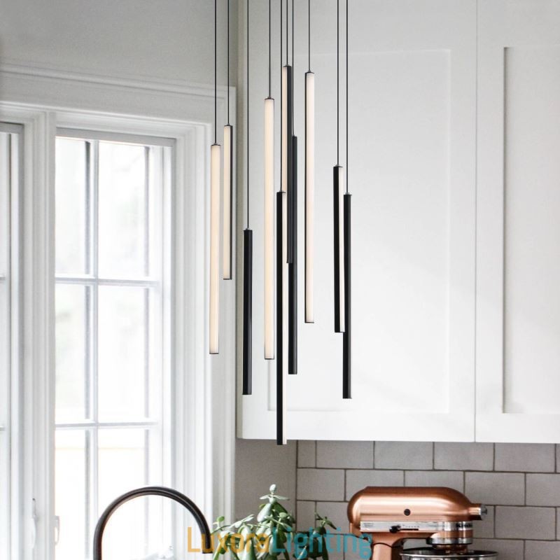 Designer Touch Decorative Modern Chandelier Long Strip Pendant Light Duplex Building