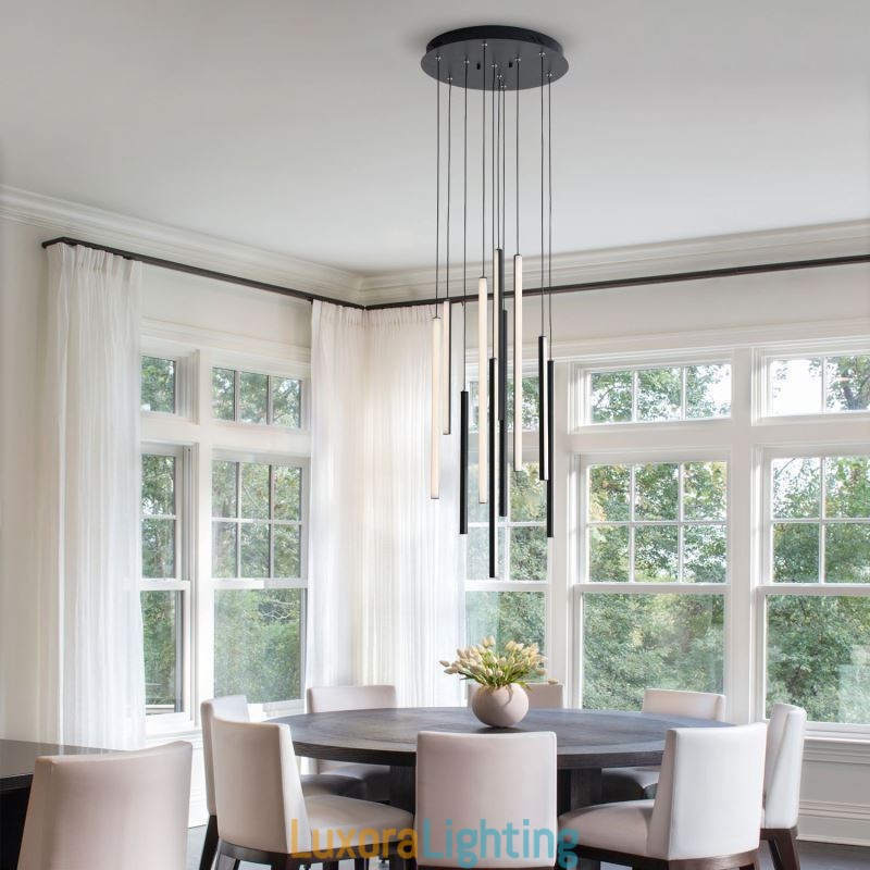 Designer Touch Decorative Modern Chandelier Long Strip Pendant Light Duplex Building