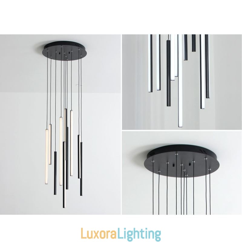 Designer Touch Decorative Modern Chandelier Long Strip Pendant Light Duplex Building