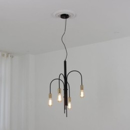 Designer Touch Decorative Modern Iron Chandelier Simple Iron Pendant Light