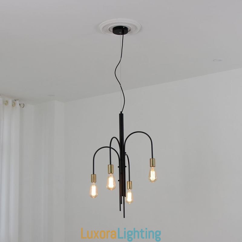 Designer Touch Decorative Modern Iron Chandelier Simple Iron Pendant Light