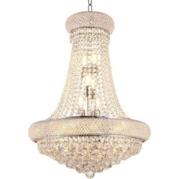 Designer Touch Decorative Crown Shaped Chandelier Luxurious Crystal Pendant Light