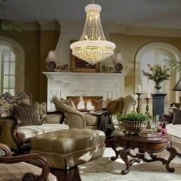 Designer Touch Decorative Crown Shaped Chandelier Luxurious Crystal Pendant Light