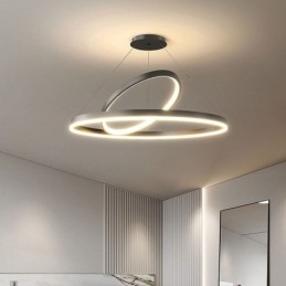 Designer Touch Decorative Modern Pendant Light Circle Rings Acrylic Pendant Lamp