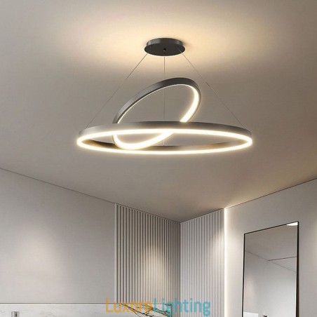 Designer Touch Decorative Modern Pendant Light Circle Rings Acrylic Pendant Lamp