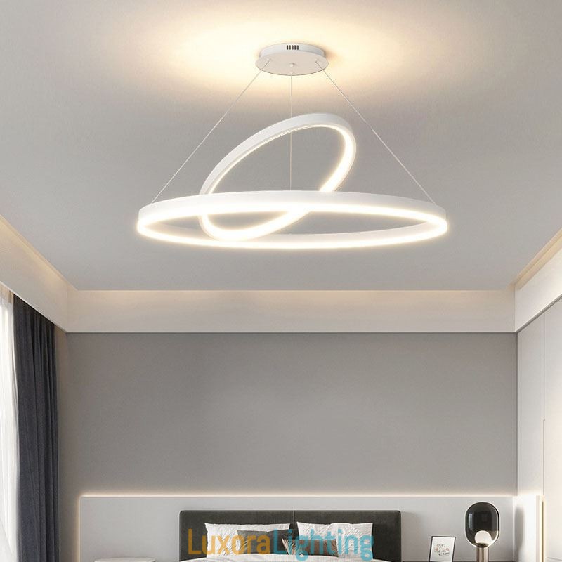 Designer Touch Decorative Modern Pendant Light Circle Rings Acrylic Pendant Lamp