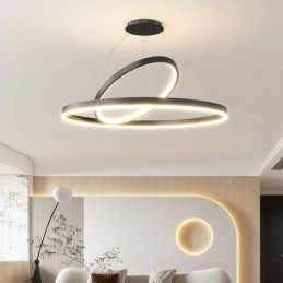 Designer Touch Decorative Modern Pendant Light Circle Rings Acrylic Pendant Lamp