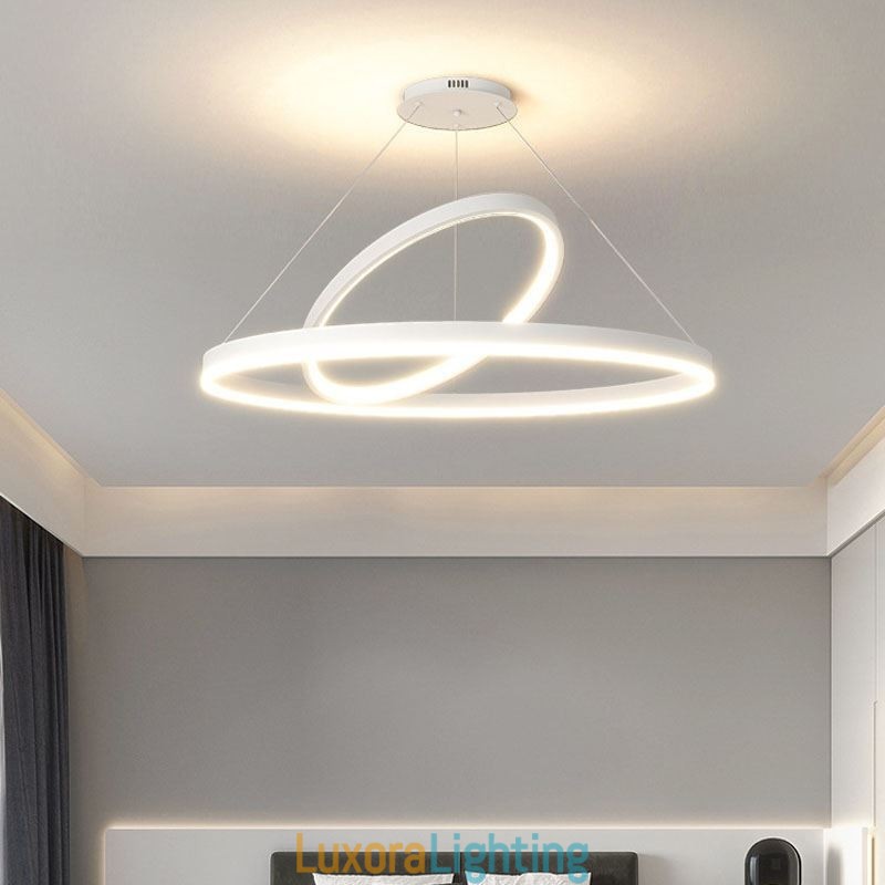 Designer Touch Decorative Modern Pendant Light Circle Rings Acrylic Pendant Lamp