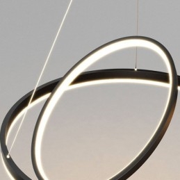 Designer Touch Decorative Modern Pendant Light Circle Rings Acrylic Pendant Lamp