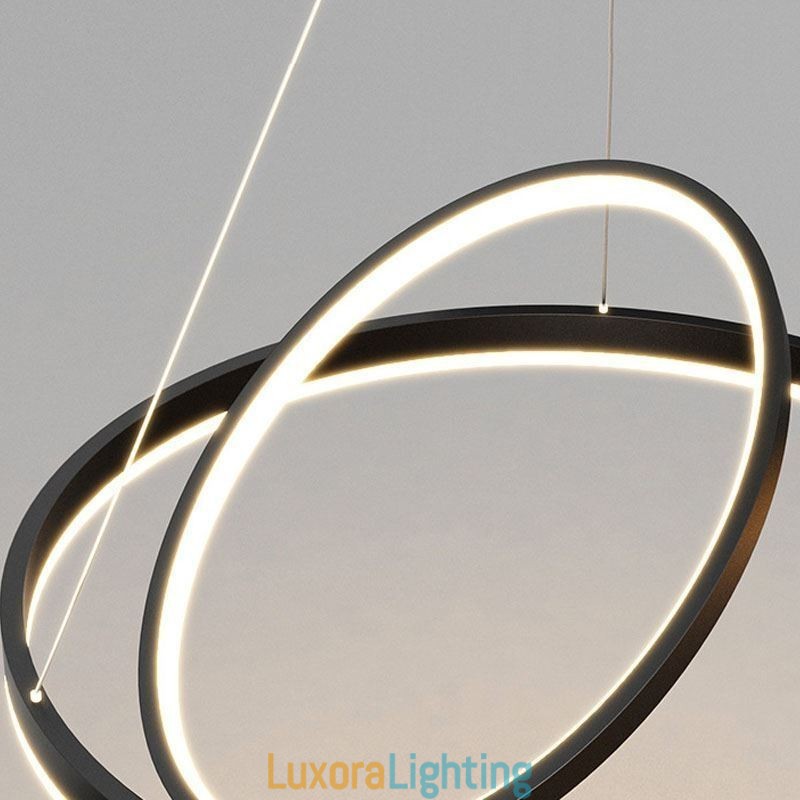 Designer Touch Decorative Modern Pendant Light Circle Rings Acrylic Pendant Lamp