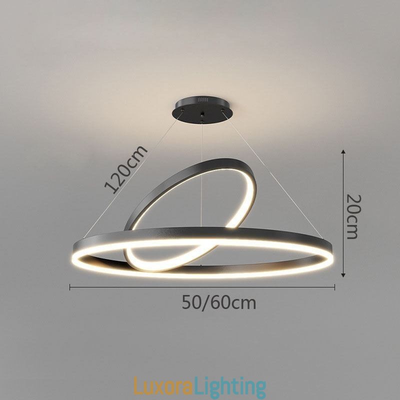 Designer Touch Decorative Modern Pendant Light Circle Rings Acrylic Pendant Lamp