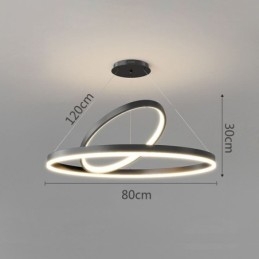 Designer Touch Decorative Modern Pendant Light Circle Rings Acrylic Pendant Lamp