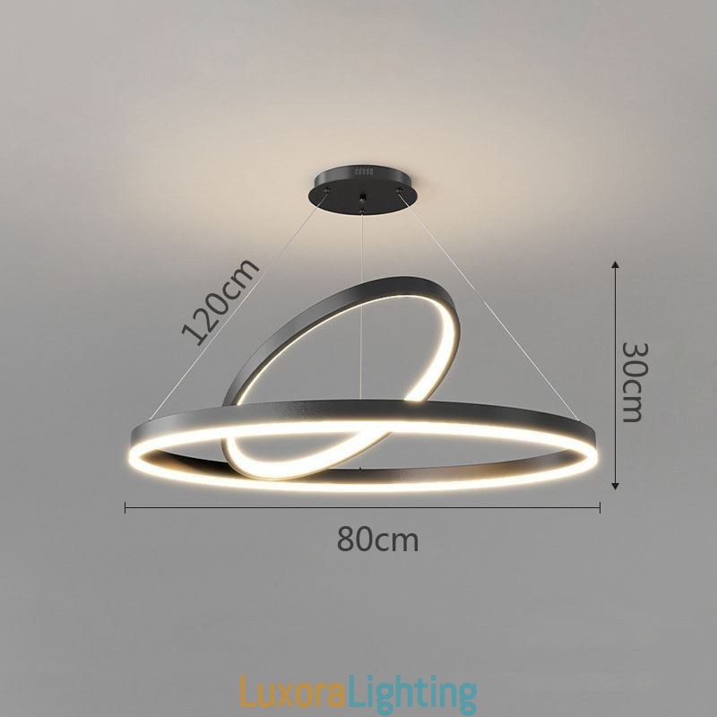 Designer Touch Decorative Modern Pendant Light Circle Rings Acrylic Pendant Lamp
