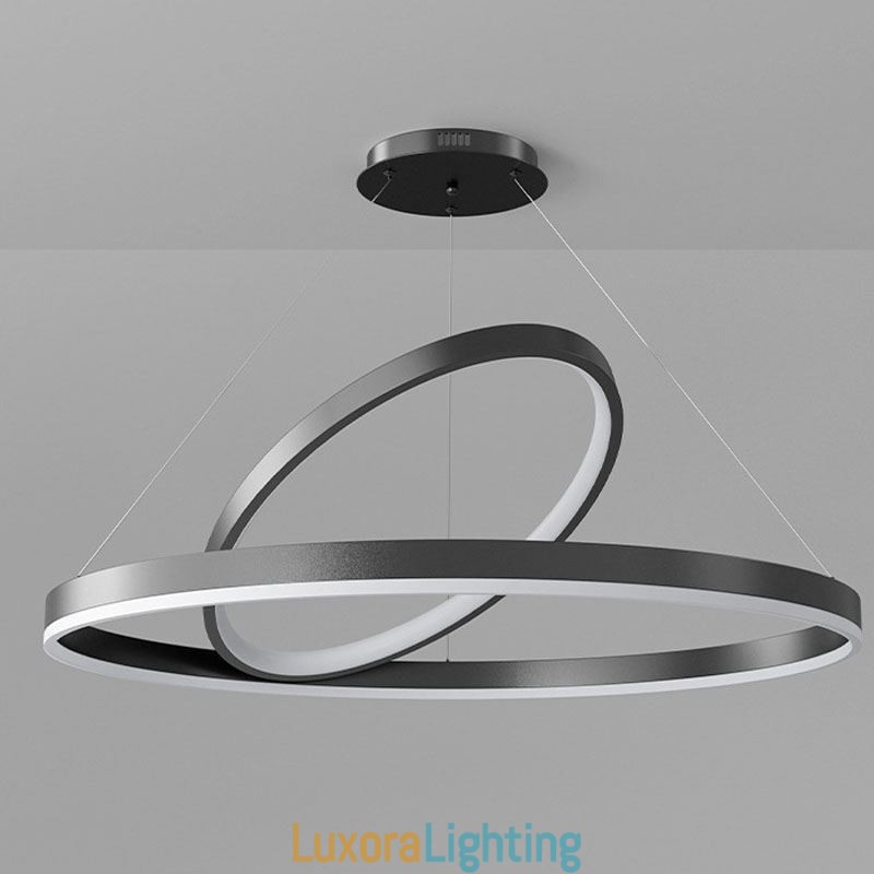 Designer Touch Decorative Modern Pendant Light Circle Rings Acrylic Pendant Lamp