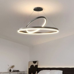 Designer Touch Decorative Modern Pendant Light Circle Rings Acrylic Pendant Lamp