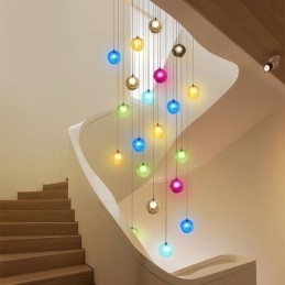 Designer Touch Decorative Modern Crystal Ball Pendant Light Colorful Crystal Chandelier (Colorful Style Pls Contact Us)