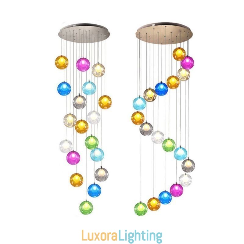 Designer Touch Decorative Modern Crystal Ball Pendant Light Colorful Crystal Chandelier (Colorful Style Pls Contact Us)