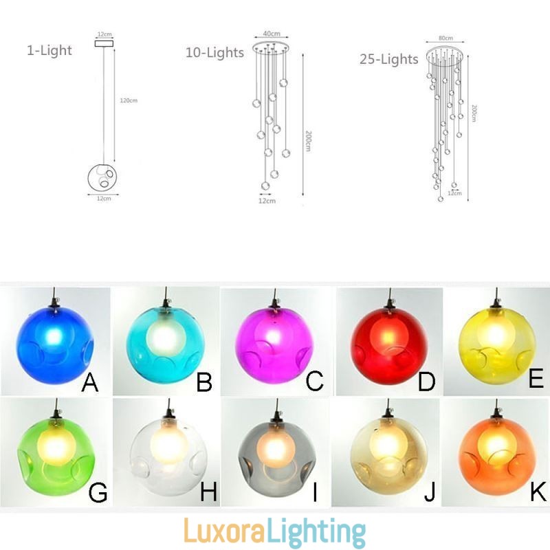 Designer Touch Decorative Modern Crystal Ball Pendant Light Colorful Crystal Chandelier (Colorful Style Pls Contact Us)