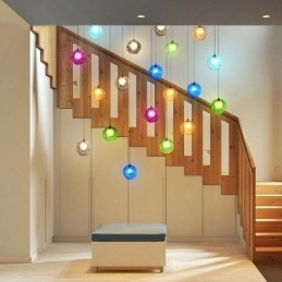 Designer Touch Decorative Modern Crystal Ball Pendant Light Colorful Crystal Chandelier (Colorful Style Pls Contact Us)