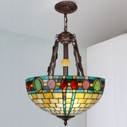 Designer Touch Decorative Stained Glass Pendant Light Hanging Lamp