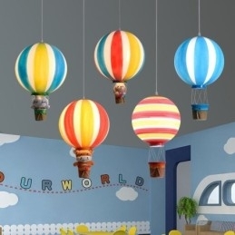 Designer Touch Decorative Colorful Hot Air Balloon Pendant Light Acrylic Decoration Light
