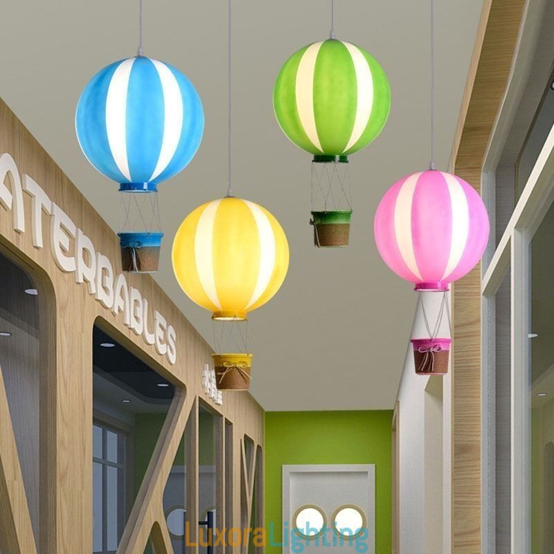 Designer Touch Decorative Colorful Hot Air Balloon Pendant Light Acrylic Decoration Light