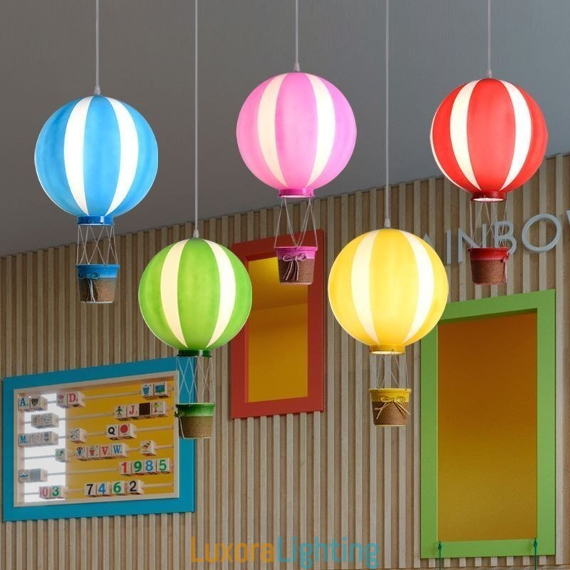 Designer Touch Decorative Colorful Hot Air Balloon Pendant Light Acrylic Decoration Light