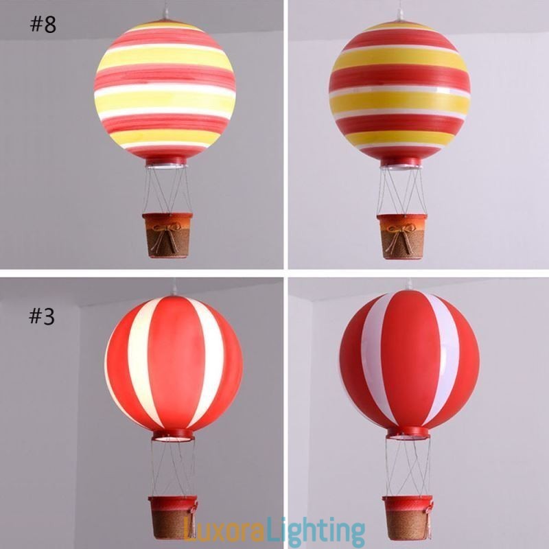 Designer Touch Decorative Colorful Hot Air Balloon Pendant Light Acrylic Decoration Light