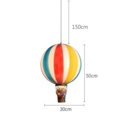 Designer Touch Decorative Colorful Hot Air Balloon Pendant Light Acrylic Decoration Light