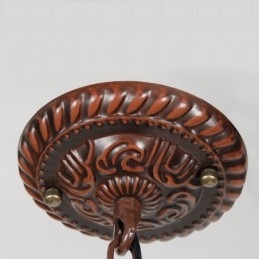 Designer Touch Decorative Stained Glass Pendant Light Vintage Hanging Lamp