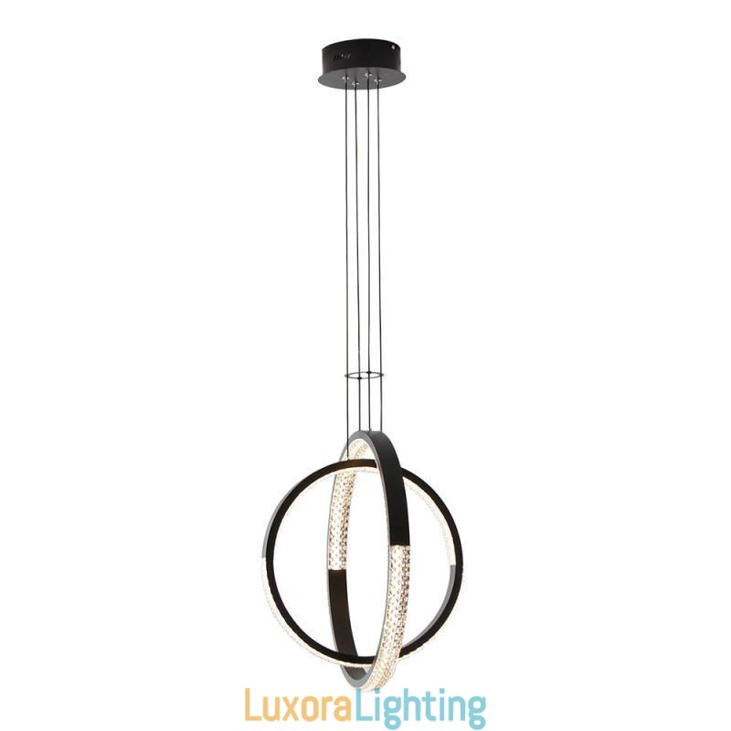 Designer Touch Decorative Modern Chandelier 2 Rings Pendant Lighting Dining