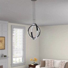 Designer Touch Decorative Modern Chandelier 2 Rings Pendant Lighting Dining