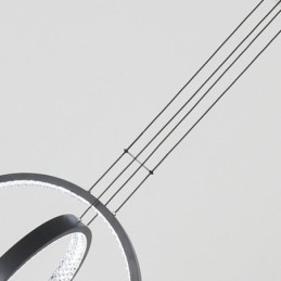 Designer Touch Decorative Modern Chandelier 2 Rings Pendant Lighting Dining