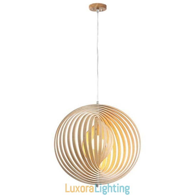 Designer Touch Decorative Modern Round Ball Chandelier Basswood Pendant Lamp