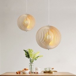 Designer Touch Decorative Modern Round Ball Chandelier Basswood Pendant Lamp
