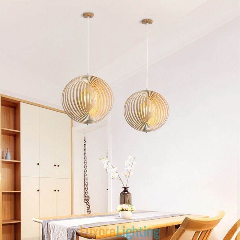 Designer Touch Decorative Modern Round Ball Chandelier Basswood Pendant Lamp