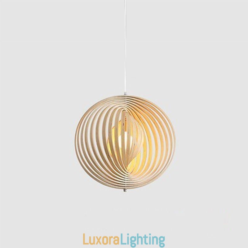 Designer Touch Decorative Modern Round Ball Chandelier Basswood Pendant Lamp
