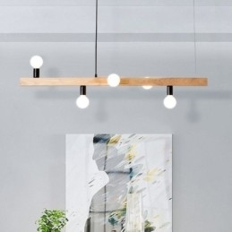 Designer Touch Decorative Japanese Wooden Pendant Light Molecule Chandelier