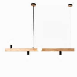 Designer Touch Decorative Japanese Wooden Pendant Light Molecule Chandelier