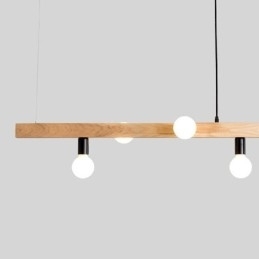 Designer Touch Decorative Japanese Wooden Pendant Light Molecule Chandelier