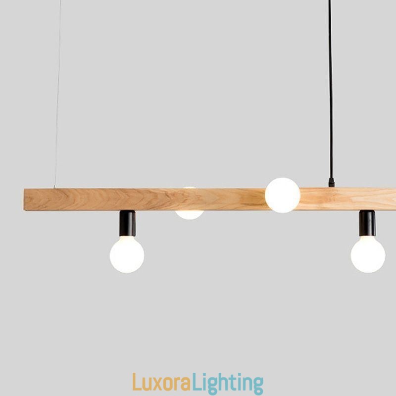 Designer Touch Decorative Japanese Wooden Pendant Light Molecule Chandelier