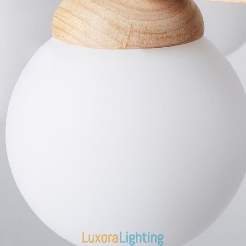 Designer Touch Decorative Japanese Wood Chandelier Molecule Pendant Light