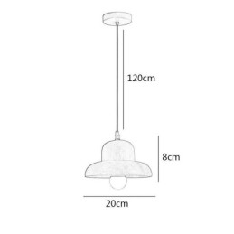 Designer Touch Decorative Japanese Wood Pendant Light Hat Hanging Light