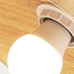 Designer Touch Decorative Japanese Wood Pendant Light Hat Hanging Light