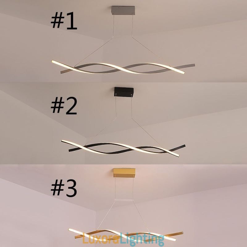 Designer Touch Decorative Modern Pendant Light Twist Design Hanging Lamp Dining