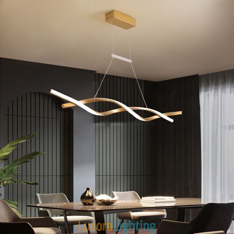 Designer Touch Decorative Modern Pendant Light Twist Design Hanging Lamp Dining